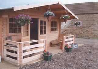 Our farm shop sells home-produced sausages, meats and eggs